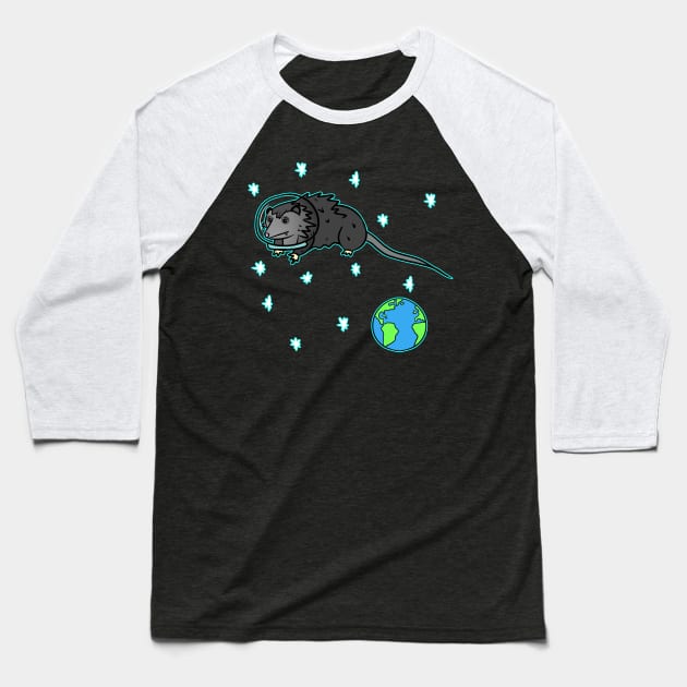 SPACE OPOSSUM Baseball T-Shirt by roxiqt